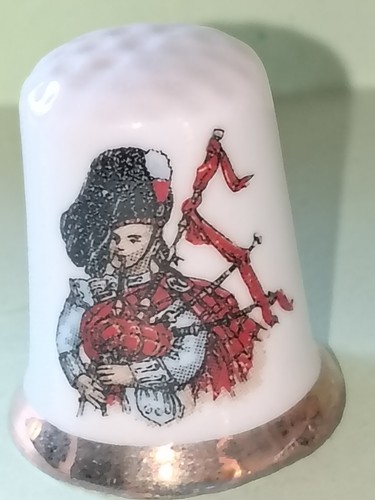 Scottish bagpiper ceramic - scottish,