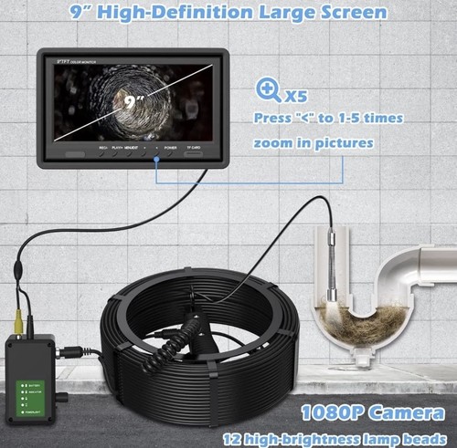 Sewer pipe camera with 512hz - pipe,