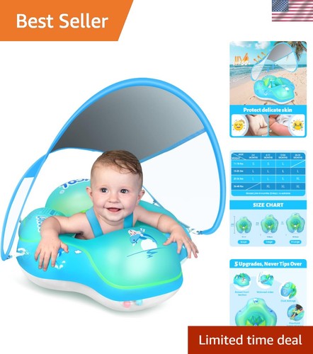 Baby pool float with canopy - with,