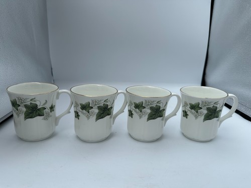 Duchess ivy mugs fine bone - mugs, x4