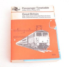 Railway Passenger Timetable BR Great Britain 6th May 1974