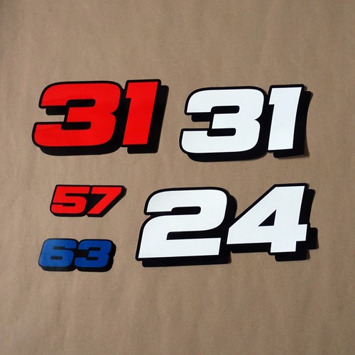 Custom race number vinyl - number,