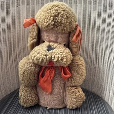 Vintage sitting poodle - vintage,