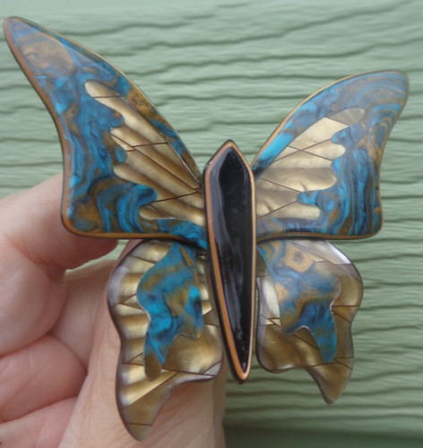 Lea stein butterfly brooch - lea,