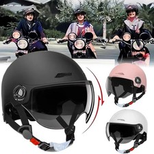 Open Face Scooter Motorbike Motorcycle Scooter Bike Helmet Sun Visor
