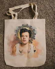 Harry Styles Rare Official Canvas Tote Bag One Direction New Print Custom 
