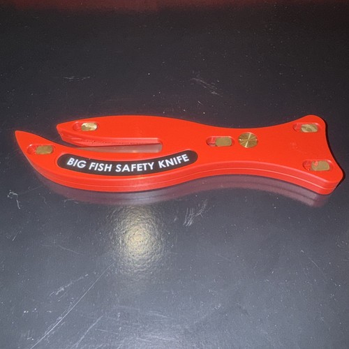 Big fish safety - fish, knife.