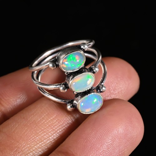 Ethiopian opal gemstone - opal, 925