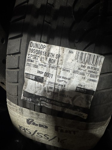 195 dunlop run flat - 55,