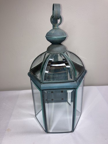 Vintage copper leaded glass - copper,
