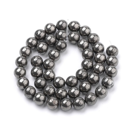 Pyrite gemstone round - pyrite,