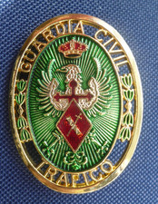 SPAIN OBSOLETE  GUARDA CIVILE TRAFFIC COMMANDERS POCKET BADGE.