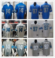 Men's NFL St. Brown/Hutchinson #14#97#26 Detroit Lions American Football Jerseys