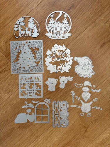 Christmas card cutting dies - christmas,