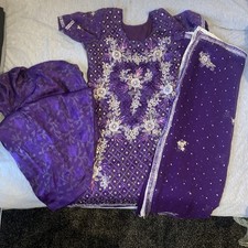 Punjabi Dress Ready-Made Salwar Kameez Suit for Wedding Party, 3-Piece