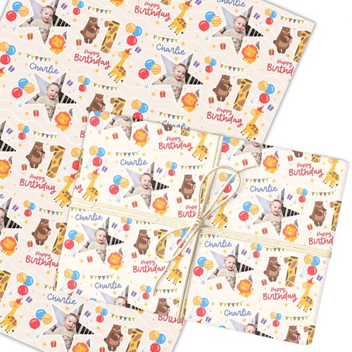 Personalised wrapping paper - personalised,