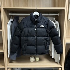 The North Face Nuptse Womens Down Puffer Jacket 700 Size S [Says XL Kids] Black