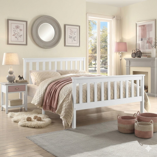 White 3ft 4ft wooden - white,