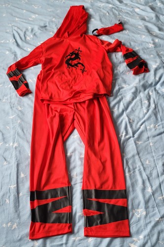Red and black dragon ninja - and,