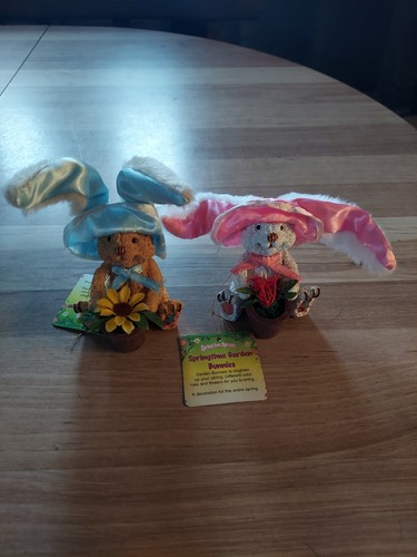 Springtime gardens bunnies - springtime,