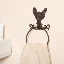 Cast Iron Towel Ring Vintage