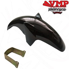 New Yamaha YBR 125 2010-2017 Front Mudguard Fender Black with Mounting Bracket 