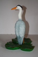 33cm HERON ON A LILY LEAF-