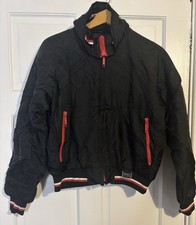 Vintage Yamaha Bomber Jacket Maxim Wear Black Red 80s 90s MotorRacing 22” P2P