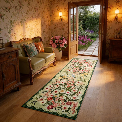 Floral runner rugs for - floral,