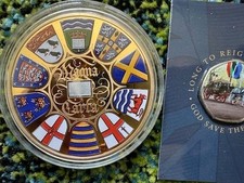 REDUCED £150 - 495 EVER MADE Hidden MAGNA CARTA TEXT Coloured NANO Coin Box CoA