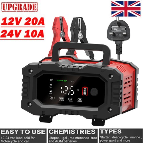 Amp 12v 24v car smart - 20-amp, 12v/24v