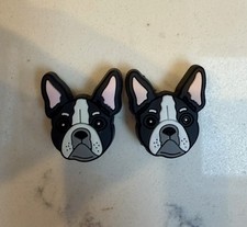 2 x French Bulldog Shoe Charms