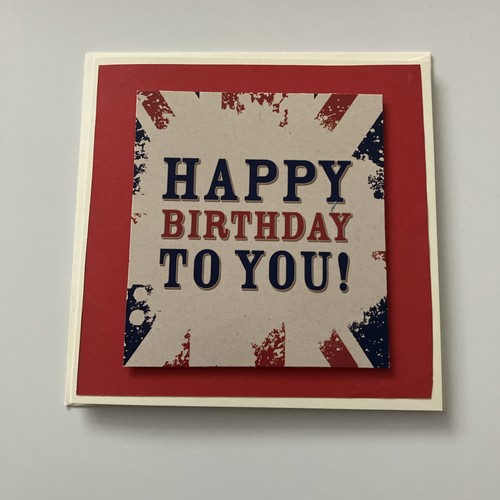 Handmade men birthday card - handmade,