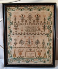 Antique Sampler - Mary Ann Harris, Aged 10, 1846