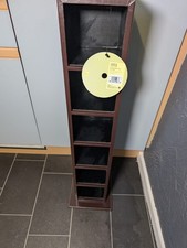 M And S Banded Leather Fibre Cd Holder Storage Unit 78 CDs