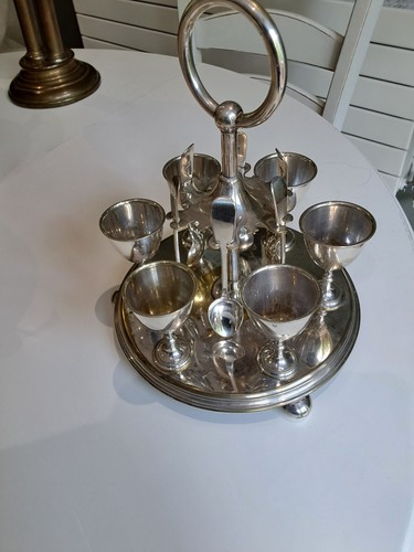 Antique silver plated egg - antique,