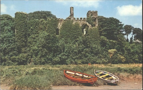 Vintage postcard laugharne - vintage,