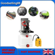 7*7.5*16.5inch Acting Hydraulic Pump For Dump Trailer Power Unit 12v White