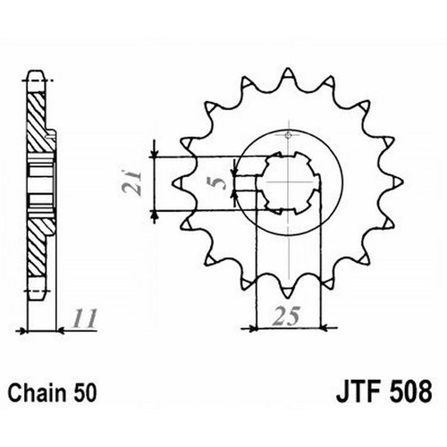 508 z14 sprocket - jt, for