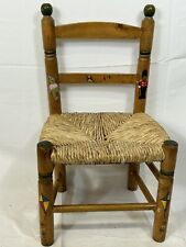 Dragons Of Walton Street Child’s Reed Seat Pine Chair Used