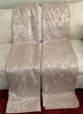 BEAUTIFUL SANDERSON CURTAINS SATIN PINK DAMASK SIZE 72” LENGTH 66” WIDE