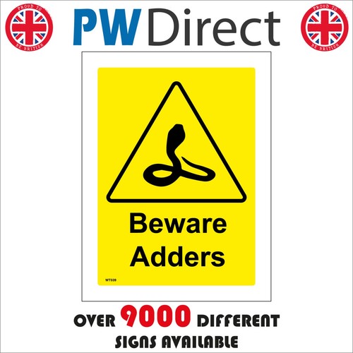 Sign beware adders - sign,