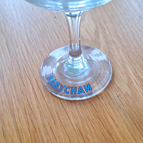 Babycham glass champagne coupe - glass,