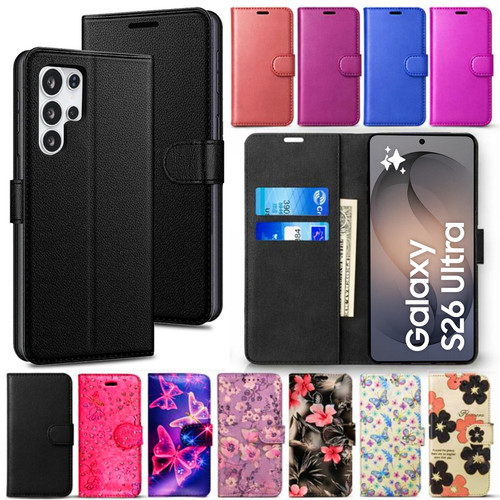 Leather flip phone case - leather,