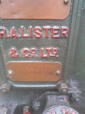 lister d stationary engine/