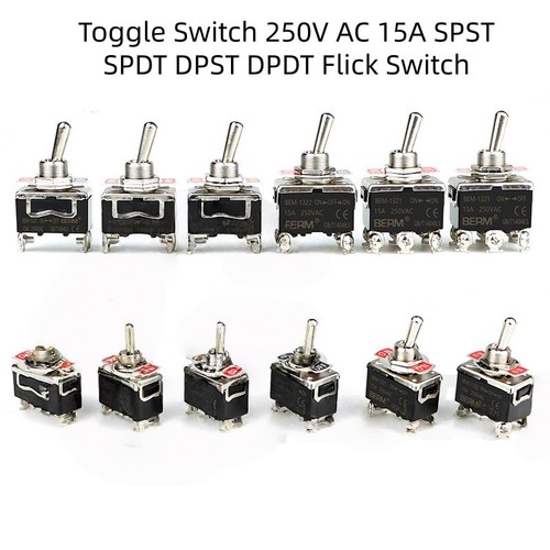 Toggle switch 250v - ac, spst