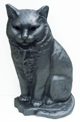 Antique cast iron cat door - cat,