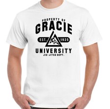 JIU JITSU T-SHIRT BRAZILIAN Gracie University MMA Gym Training Mixed Martial Art