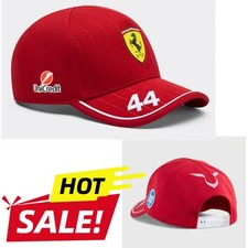 NEWEST Scuderia Ferrari F1 2025 Lewis Hamilton Baseball Cap Adult - Dark Cherry