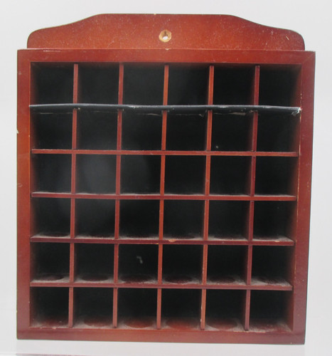 Wooden thimble display - wooden,